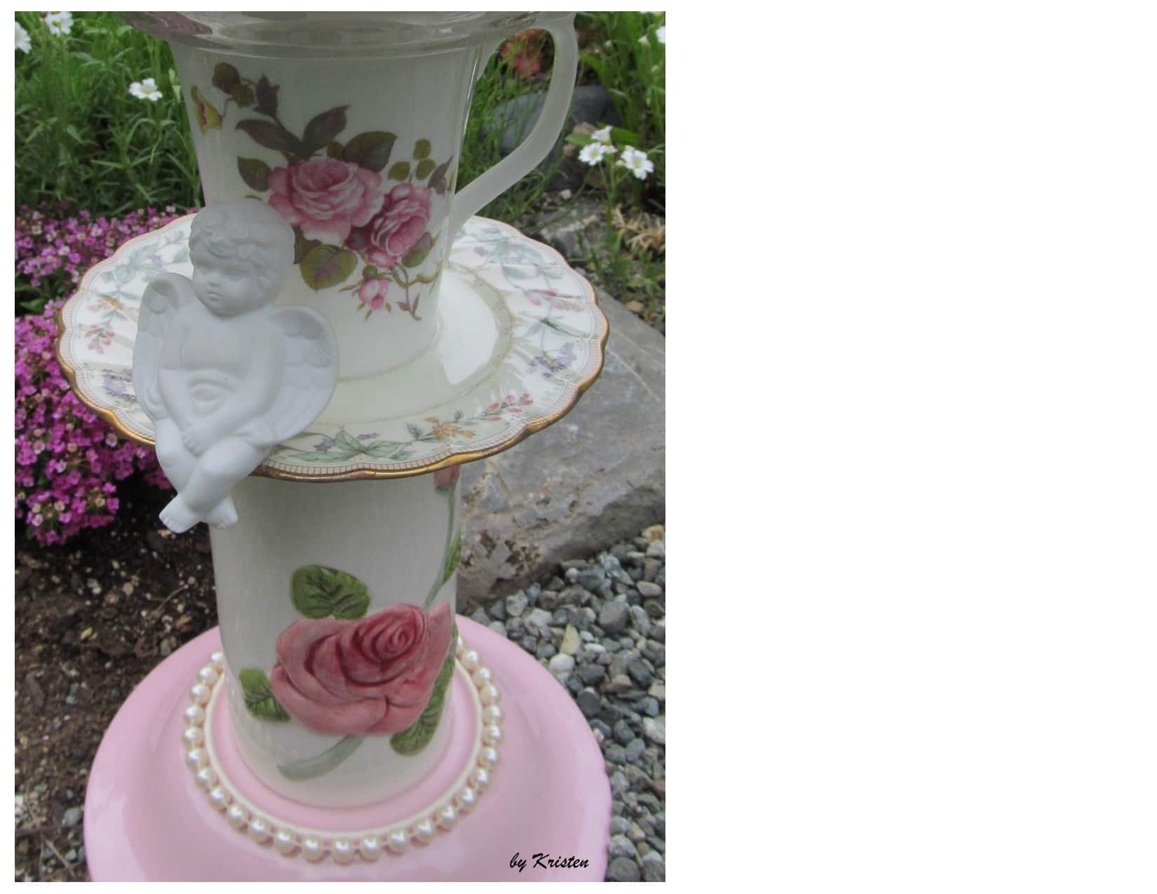 How To Make The Prettiest Birdbath In The Garden Make It A Garden