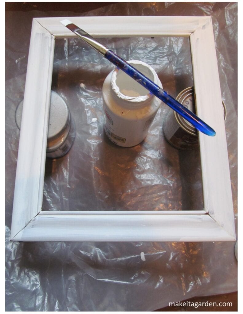 Painting the Wood Frame of a picture frame without the glass in it. Picture Frame Glass Art