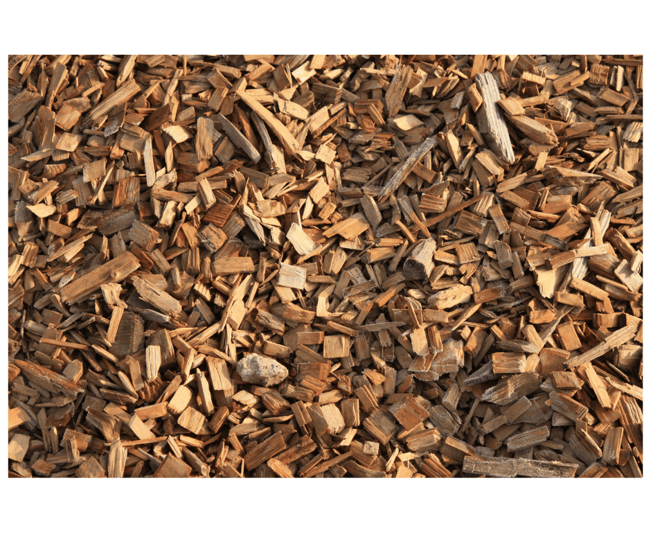 photo of wood chips or wood mulch material
